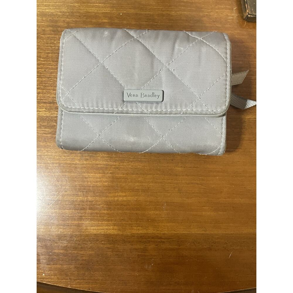 Vera Bradley Grey Wallet Quilted
